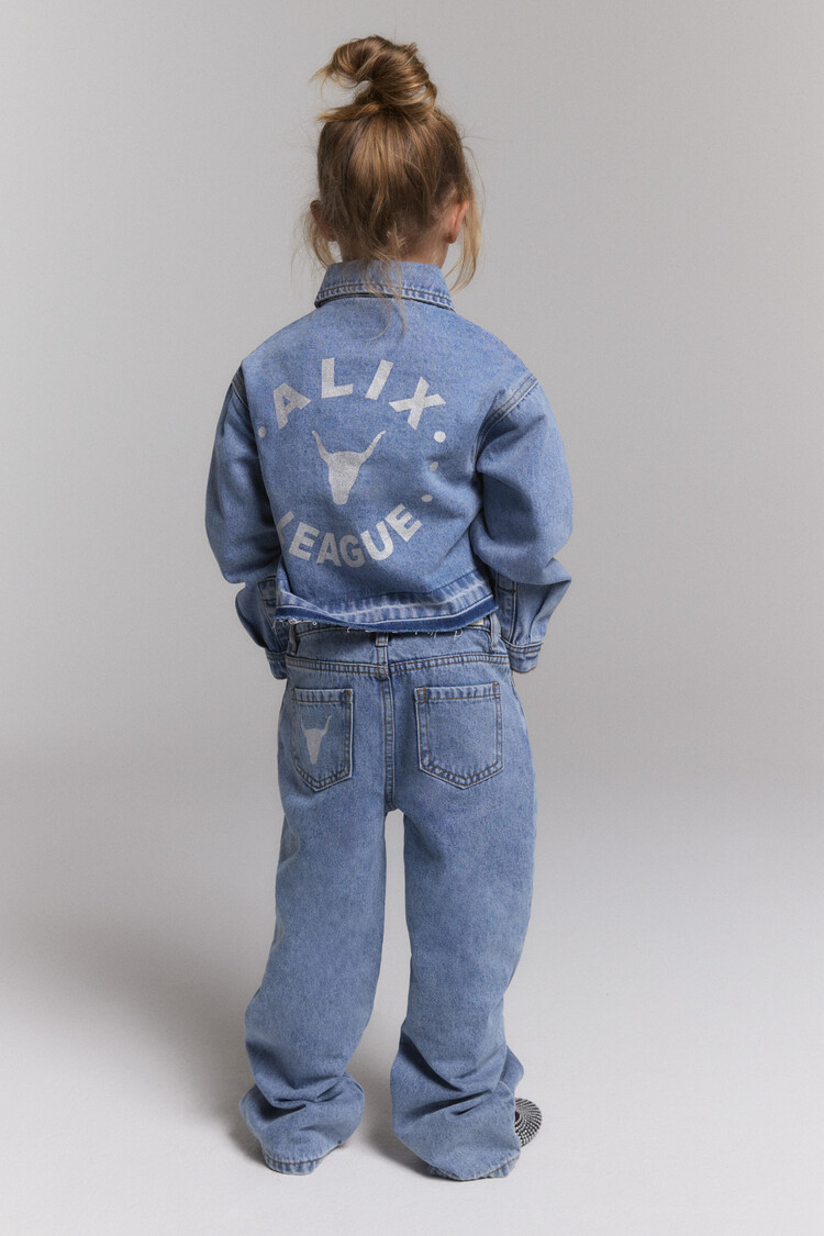 Alix mini Flowy Denim Pants