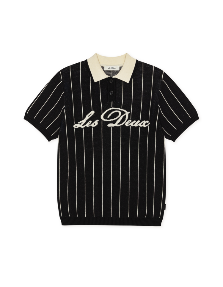 Les Deux Pinstripe Knitted Polo KIDS