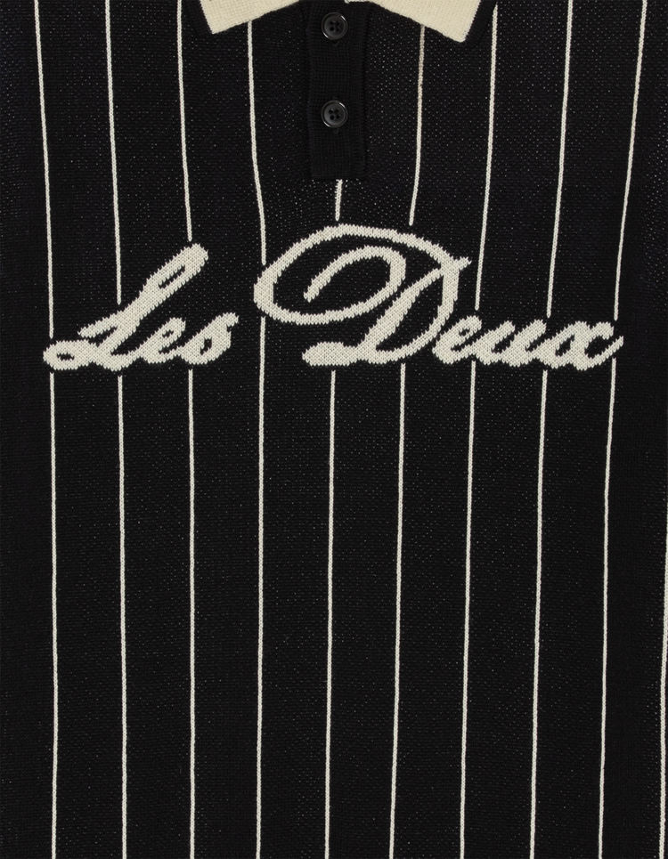 Les Deux Pinstripe Knitted Polo KIDS