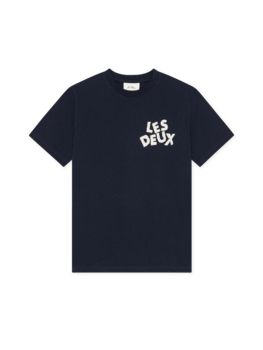 Les Deux Logo T-Shirt KIDS- Navy