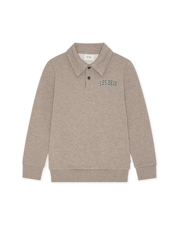 Les Deux College Rugby Polo Sweatshirt  - Sand