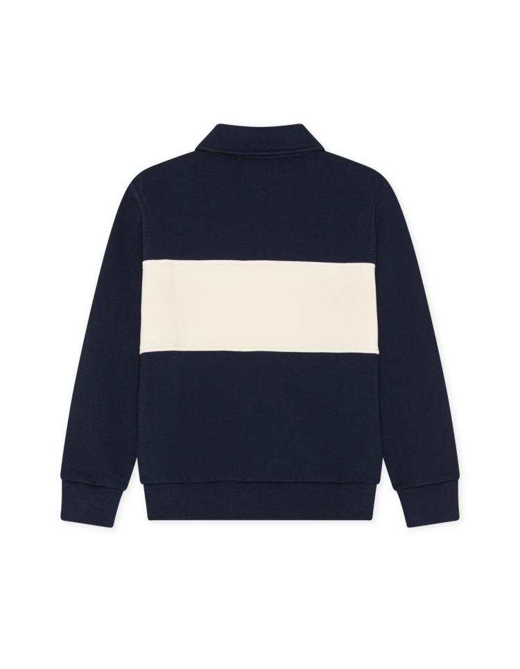 Les Deux Zipper Rugby Sweatshirt