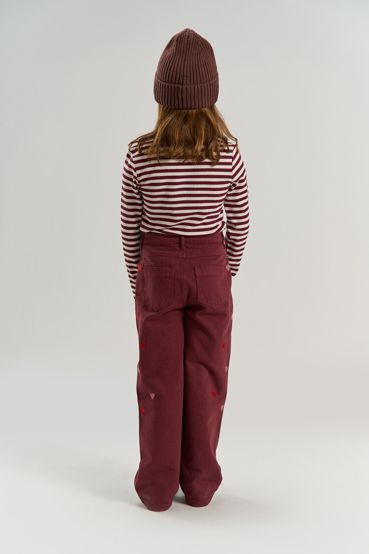 THE NEW TNMoore L_S Rib Tee - Gardenia Striped