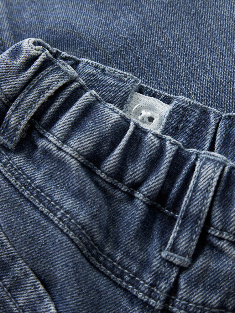 Lil atelier NBNOBELLO BAGGY JEANS - Dark Blue Denim