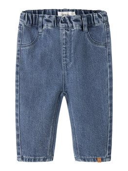Lil atelier NBNOBELLO BAGGY JEANS - Dark Blue Denim