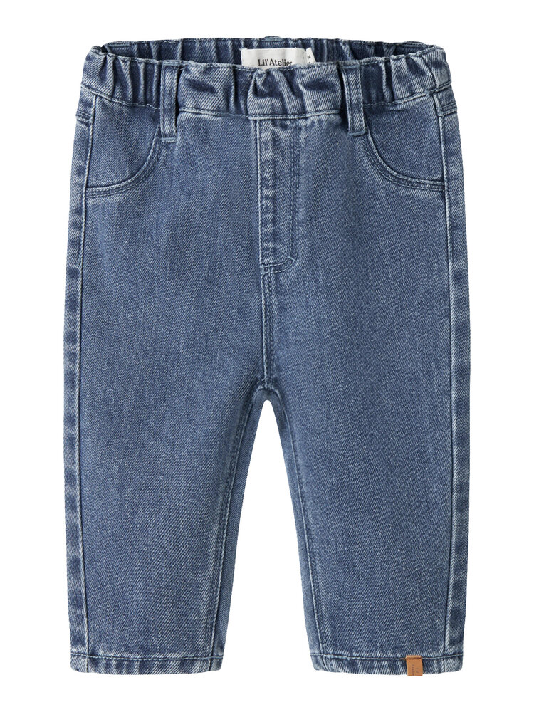 Lil atelier NBNOBELLO BAGGY JEANS - Dark Blue Denim