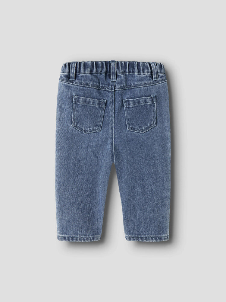 Lil atelier NBNOBELLO BAGGY JEANS - Dark Blue Denim