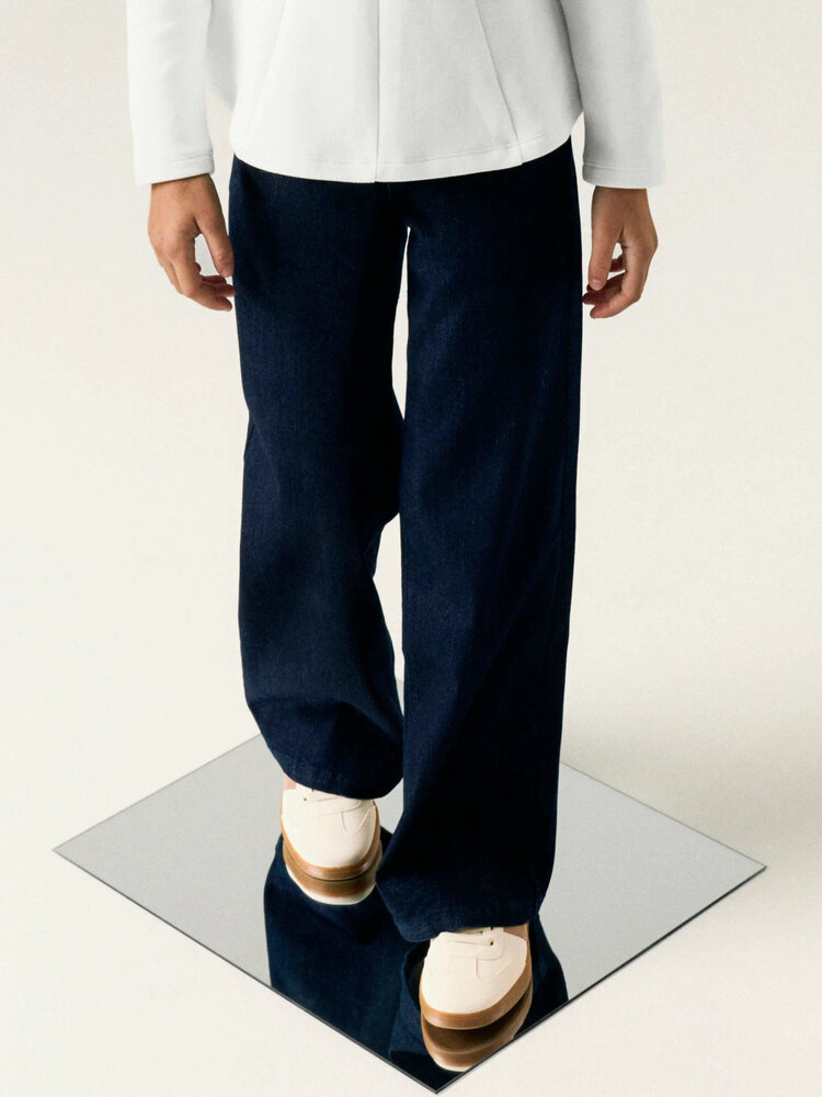 Name it NKFROSE WIDE GLITTER JEANS - Dark Blue