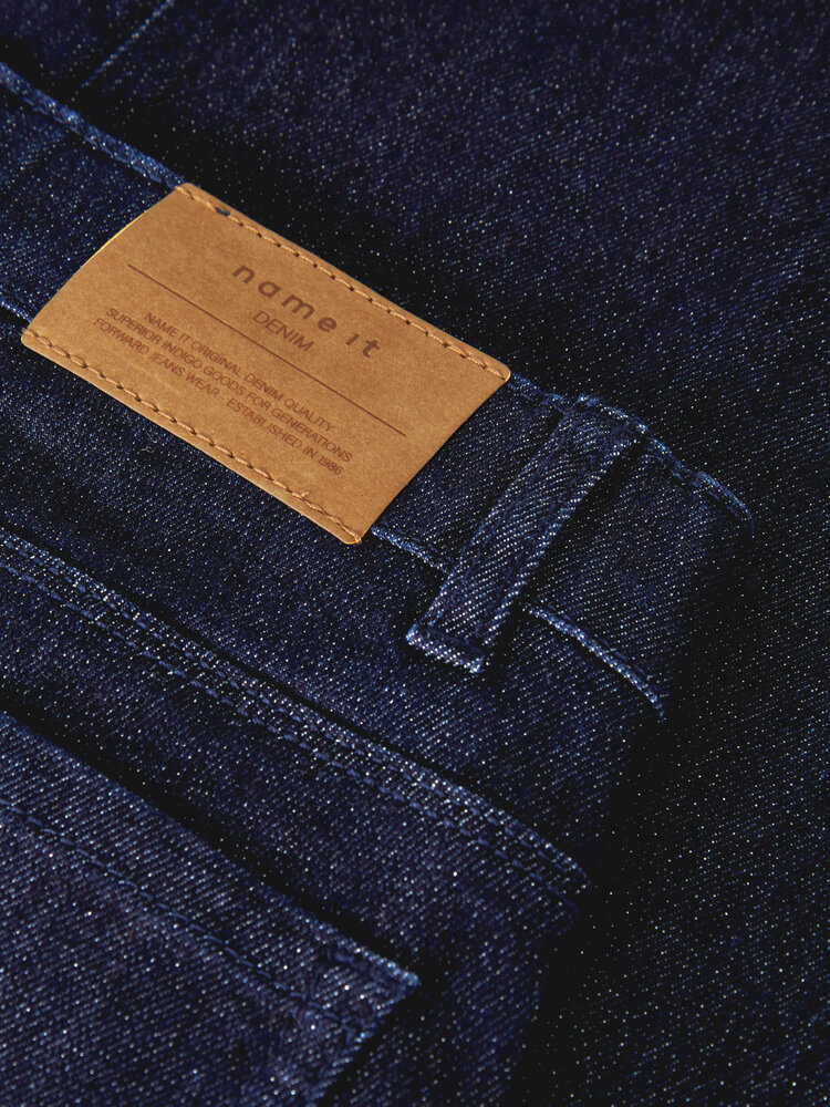 Name it NKFROSE WIDE GLITTER JEANS - Dark Blue