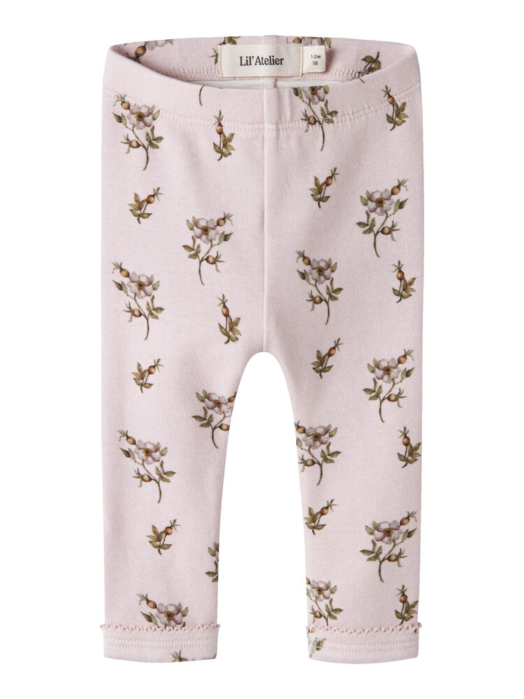 Lil atelier NBFGAYO SIN SLIM LEGGINGS  - APPLE ROSE