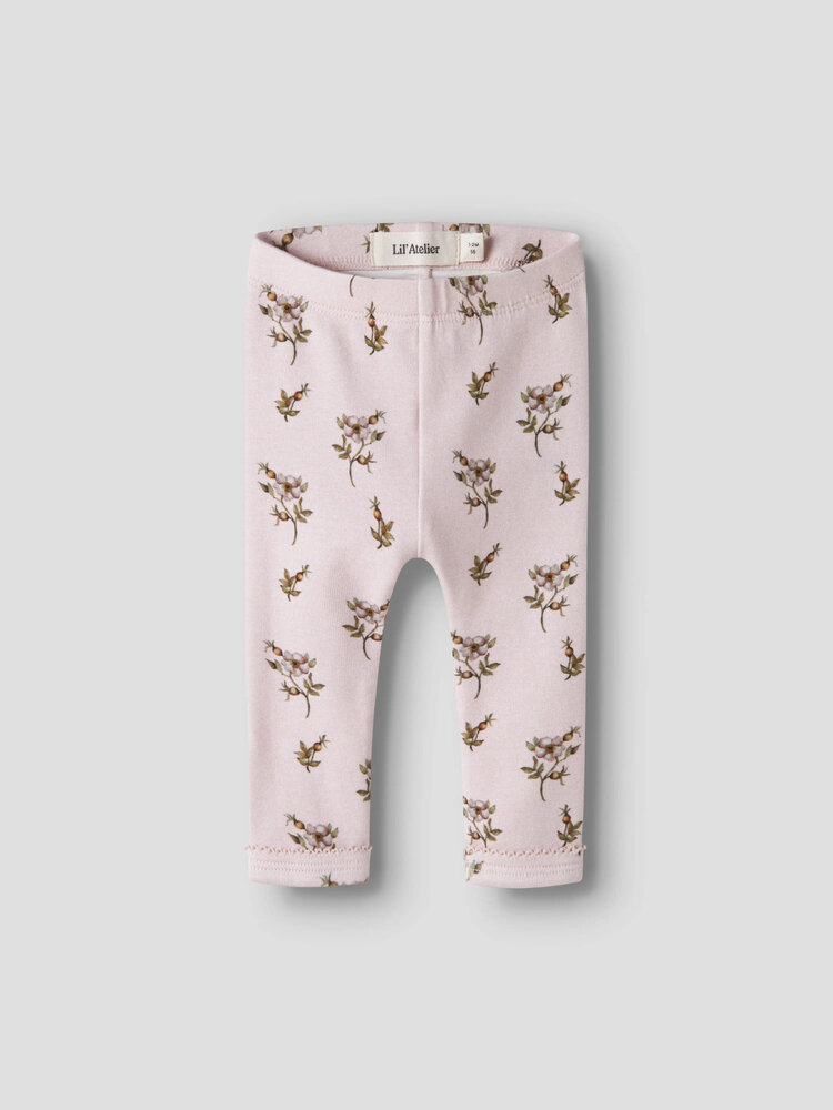Lil atelier NBFGAYO SIN SLIM LEGGINGS  - APPLE ROSE