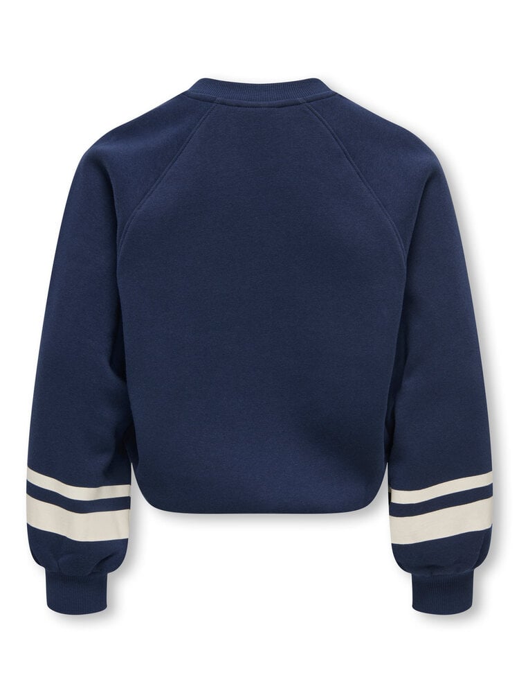 Only KOGCOLETTA L/S V-NECK PRINT- navy