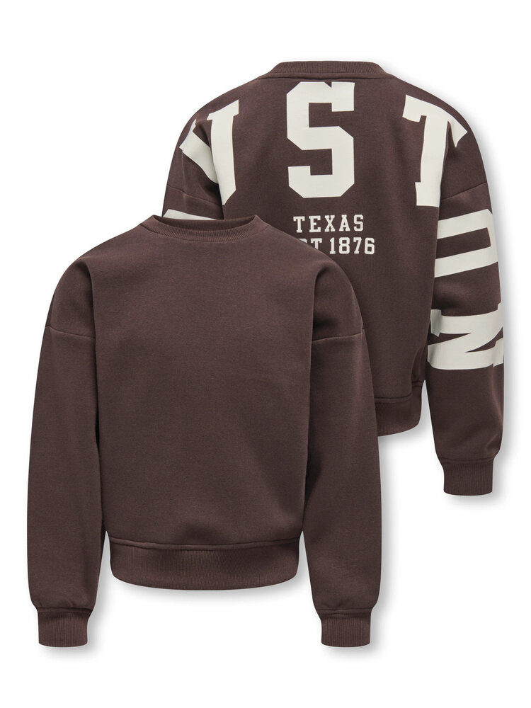 Only KOGSWEAT L/S BACK/SLEEVE -Coffee Bean