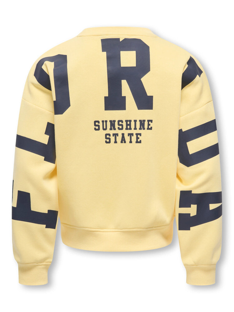 Only KOGSWEAT L/S BACK/SLEEVE -Yellow