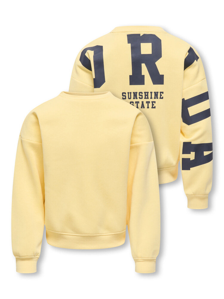 Only KOGSWEAT L/S BACK/SLEEVE -Yellow