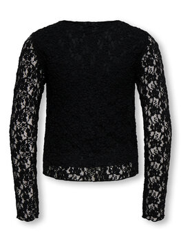 Only KOGLEIKA LS LACE TOP- Black