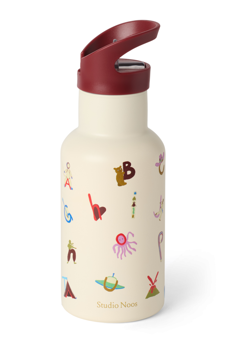Studio Noos Small Drink bottle - Alphabet