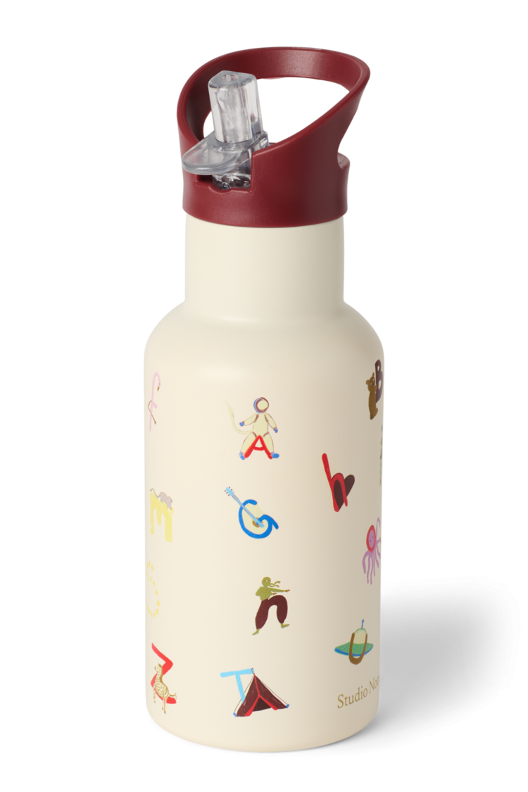 Studio Noos Small Drink bottle - Alphabet