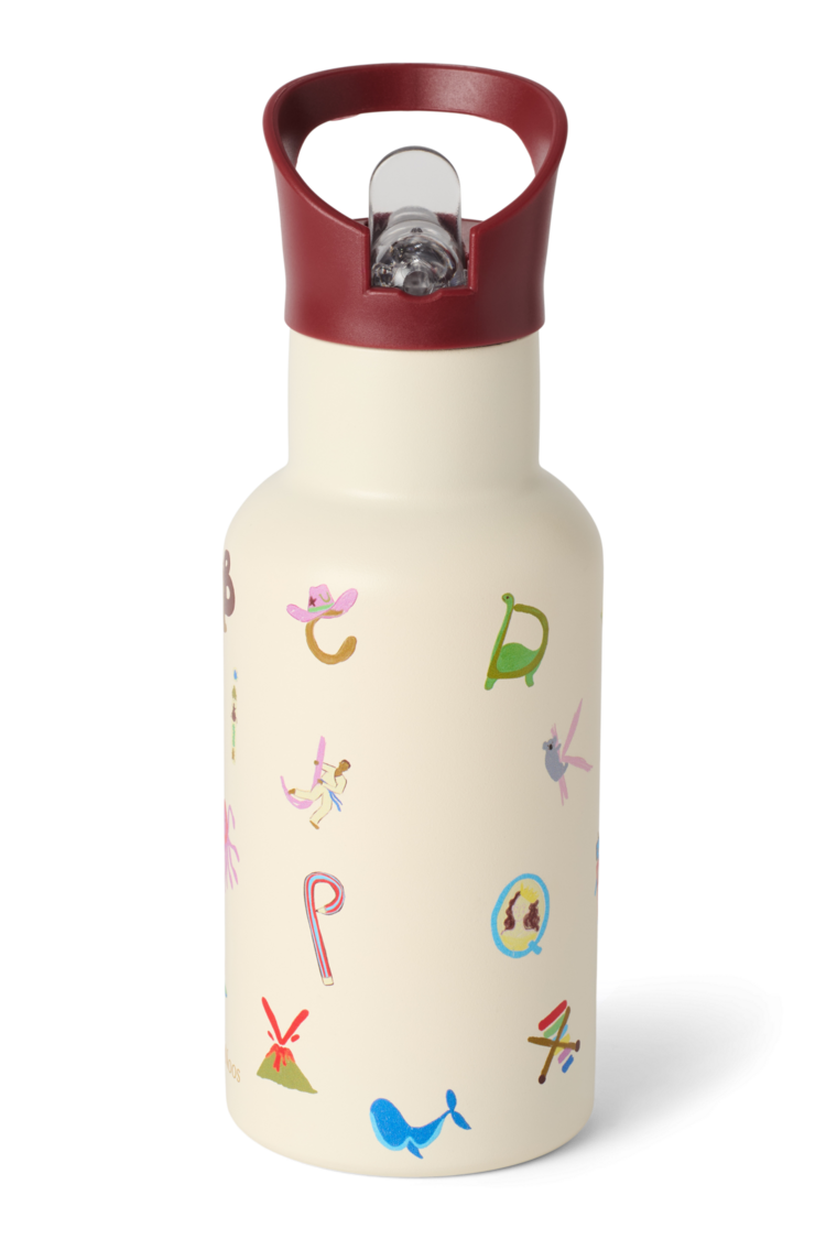 Studio Noos Small Drink bottle - Alphabet