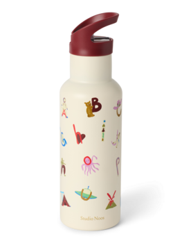 Studio Noos Medium  Drink bottle - Alphabet