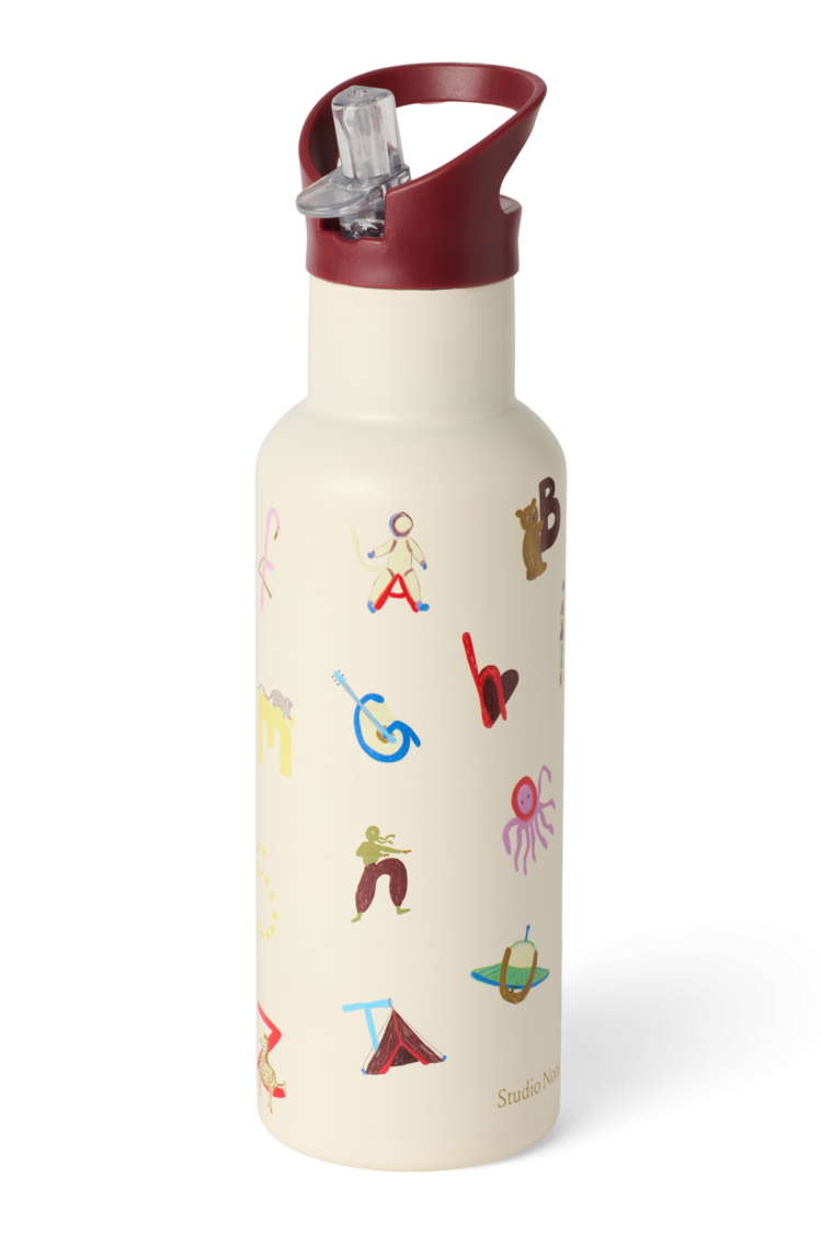 Studio Noos Medium  Drink bottle - Alphabet