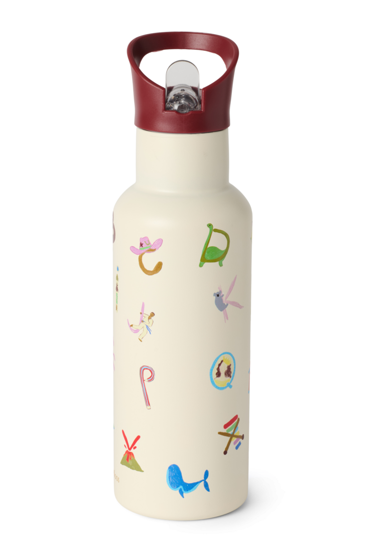 Studio Noos Medium  Drink bottle - Alphabet