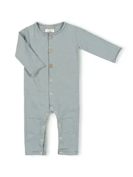 Nixnut Butt onesie - Snow Stripe