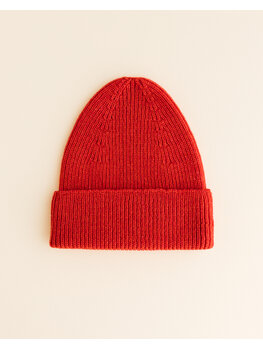 Hvid Hvid - Beanie Fonzie  Red