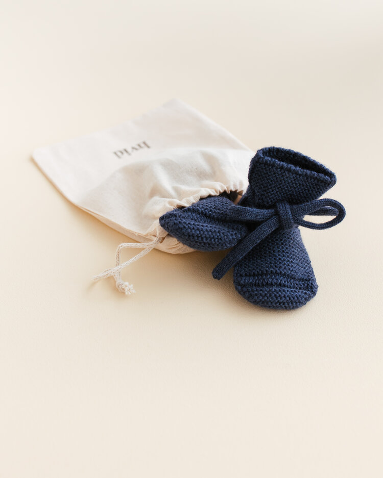 Hvid Hvid - Booties Blue