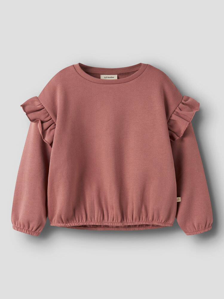 Lil atelier NMFKILANO LS LOOSE SWEAT - Rose