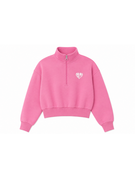 Salty Stitch Salty Sweater Half zip - Pink