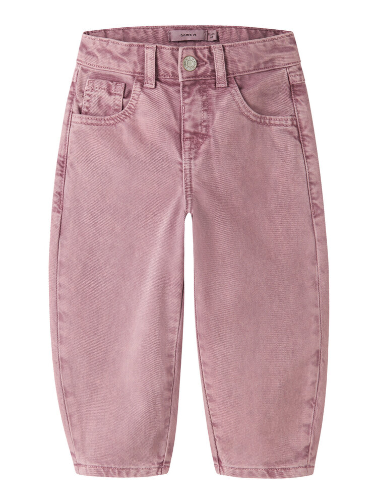 Name it NMFBELLA BARREL DNM JEANS - Wild Ginger