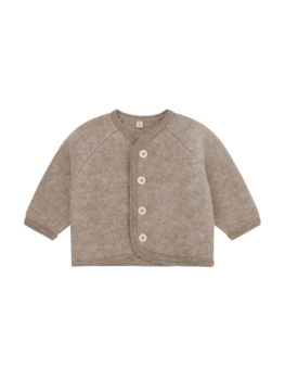 HUTTEliHUT Jacket Wool Fleece w. Buttons- Savannah Melange