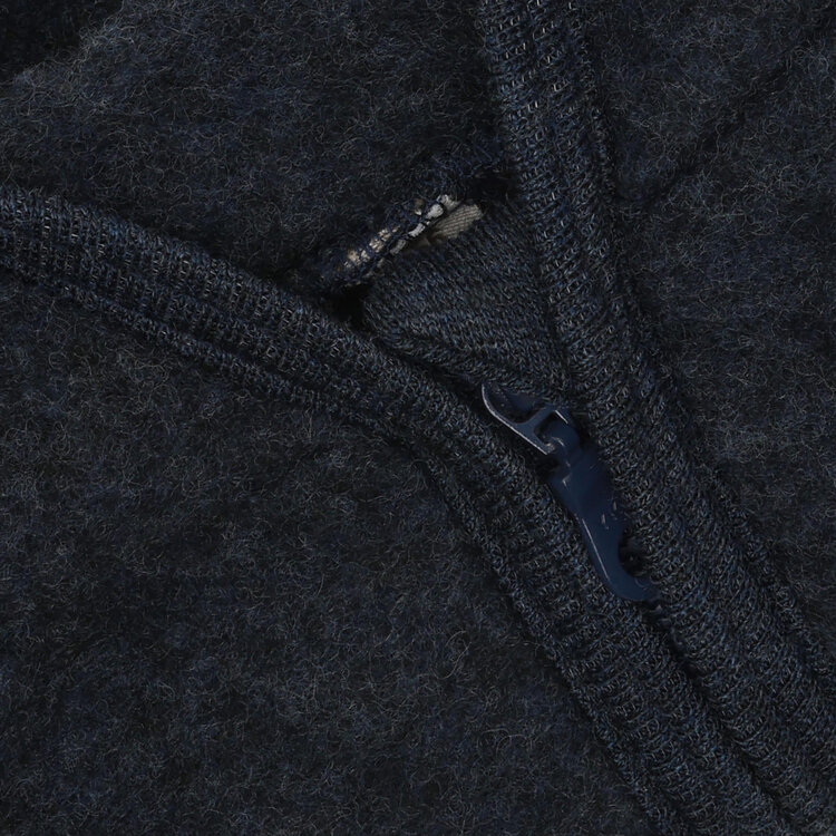 HUTTEliHUT Jacket Wool Fleece - Blue  Melange