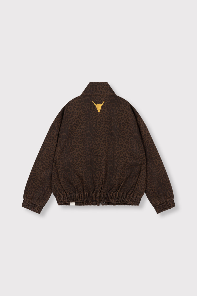 Alix mini kids woven leopard jacket