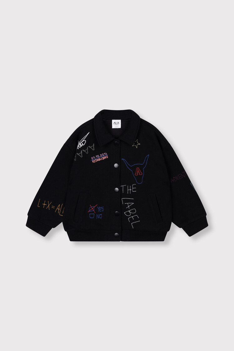 Alix mini kids knitted patches jacket