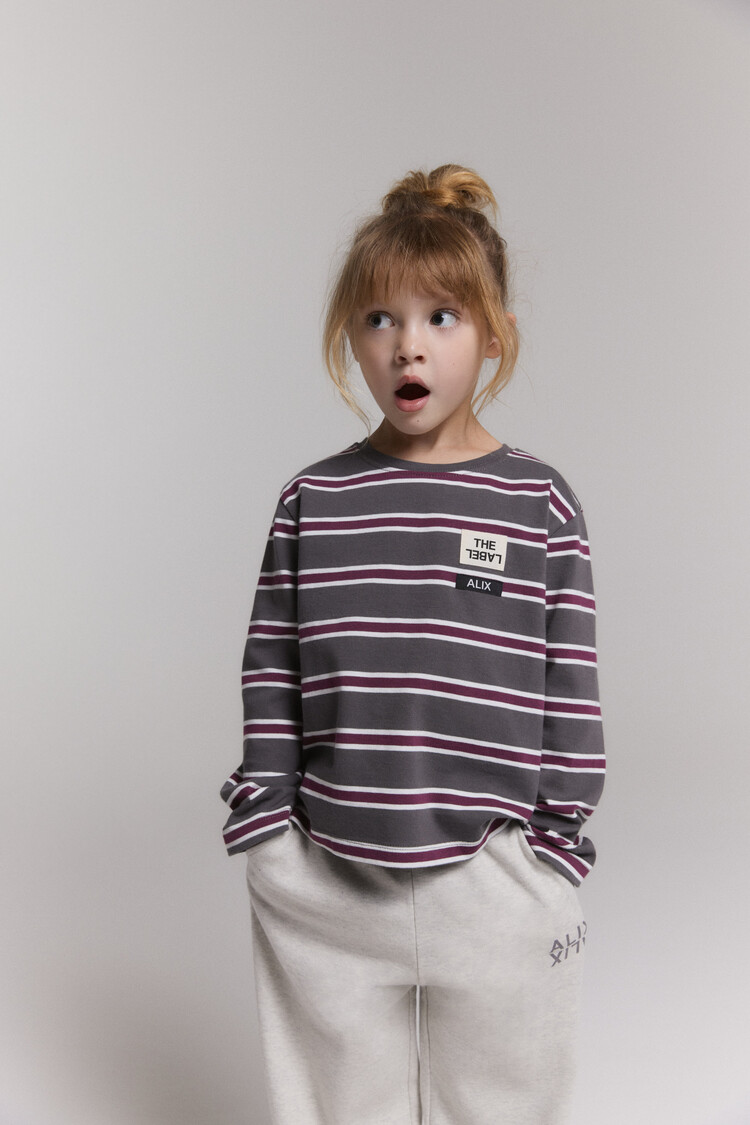 Alix mini kids knitted stripe longsleeve