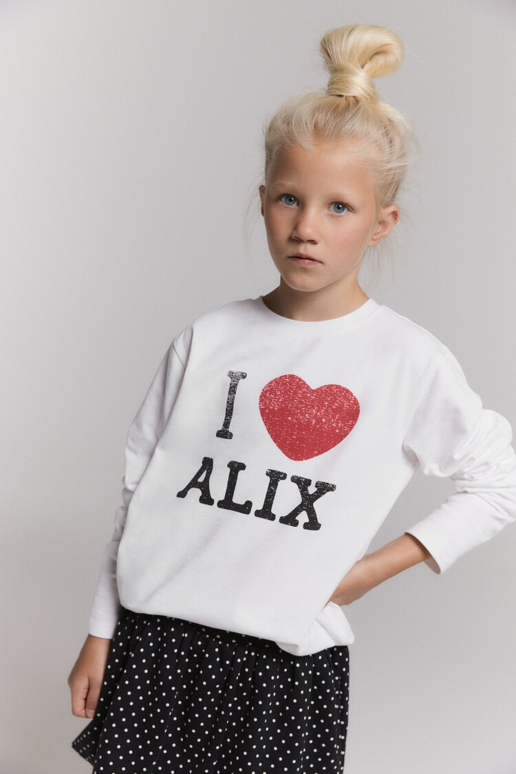 Alix mini kids knitted I love alix longsleeve
