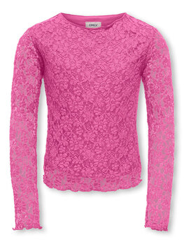 Only KOGLEIKA LS LACE TOP - Fiji