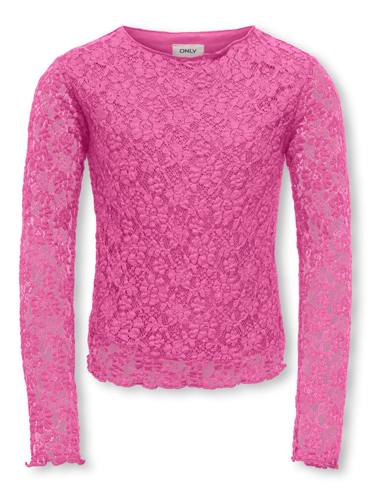 Only KOGLEIKA LS LACE TOP - Fiji