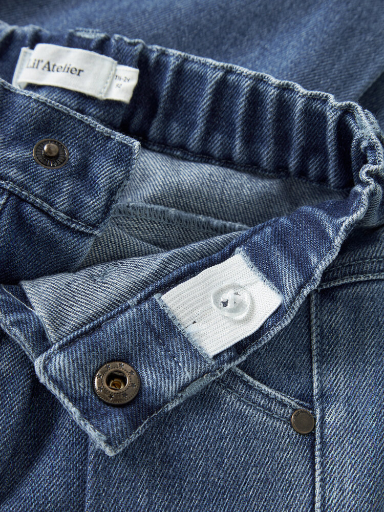 Lil atelier NMNOBELLO BAGGY JEANS - Dark Blue