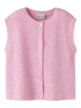 Name it NKFOANJA LOOSE KNIT VEST - Pink