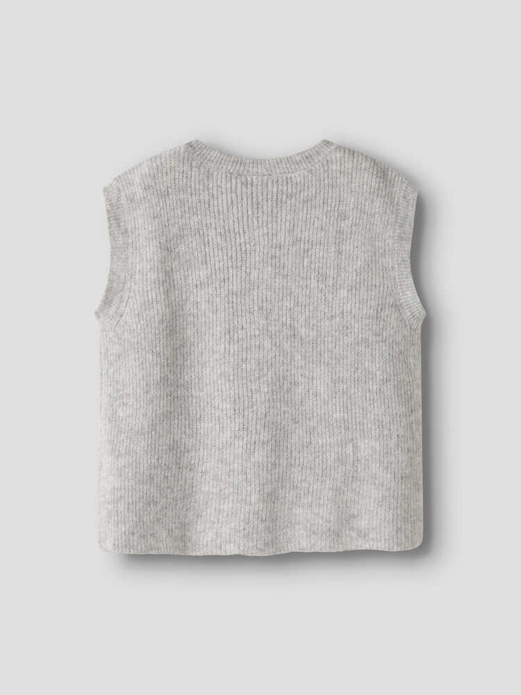 Name it NKFOANJA LOOSE KNIT VEST - Grey