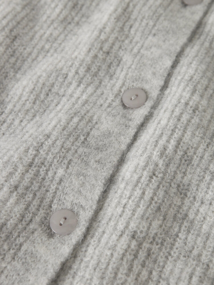 Name it NKFOANJA LOOSE KNIT VEST - Grey