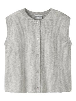 Name it NKFOANJA LOOSE KNIT VEST - Grey