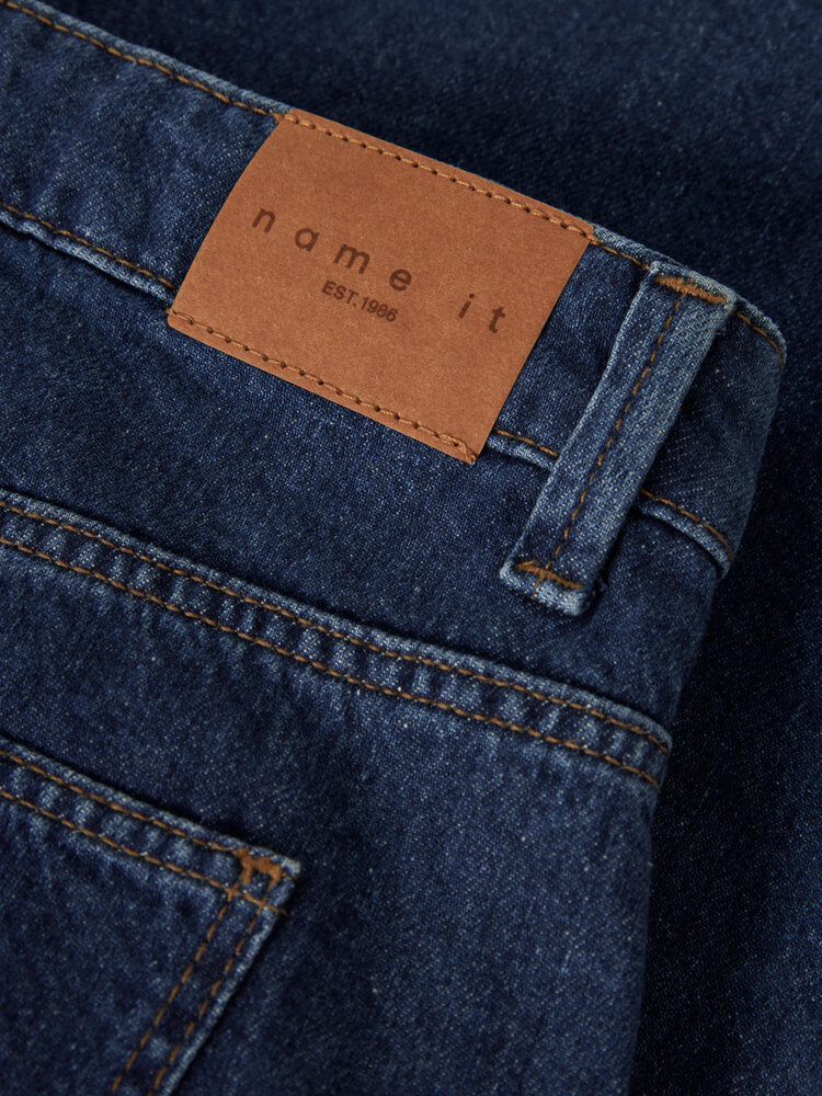 Name it NKFBELLA BARREL ANKEL JEANS - Medium Blue