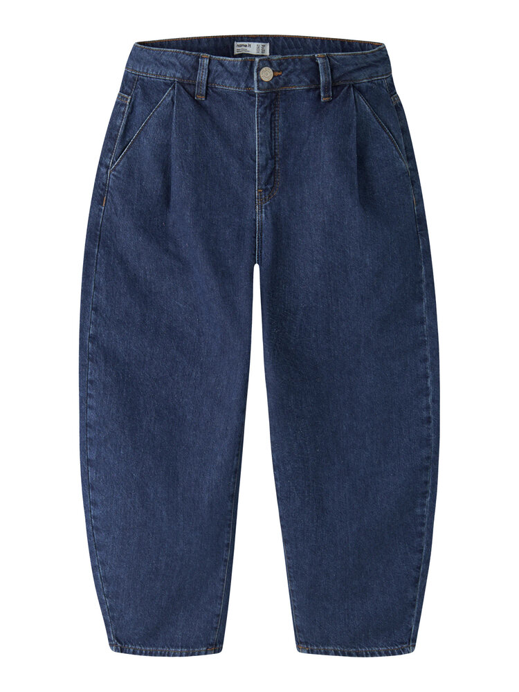 Name it NKFBELLA BARREL ANKEL JEANS - Medium Blue