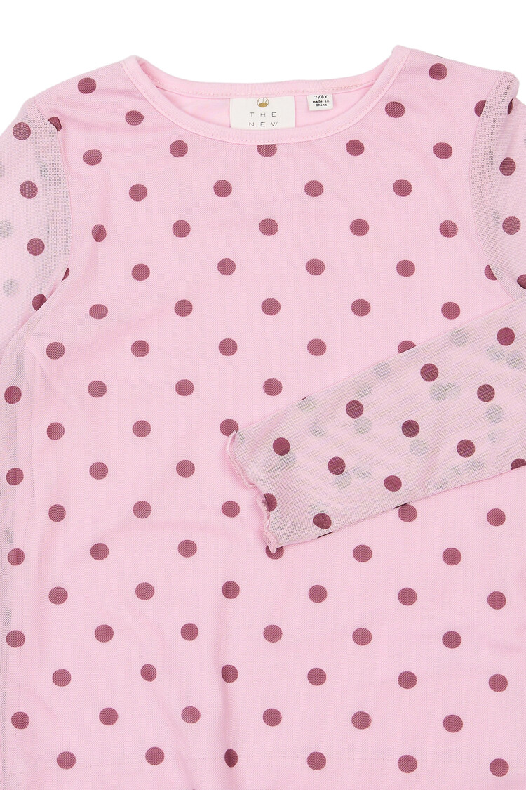 THE NEW TNVandelia L_S Mesh Tee -Pink Lavender