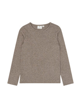 THE NEW TNVeeta L_S Rib Tee - Taupe Gray TN