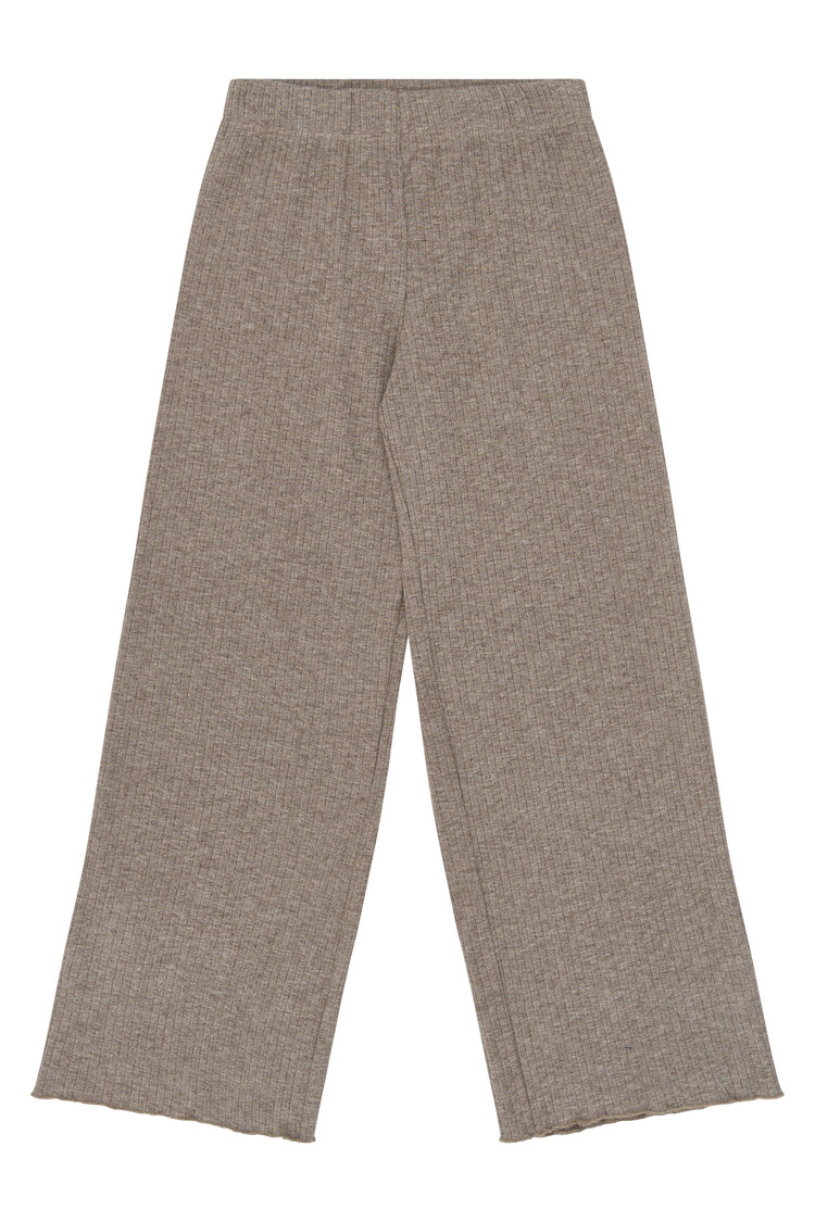 THE NEW TNVeeta Wide Rib Pants - Taupe Gray TN